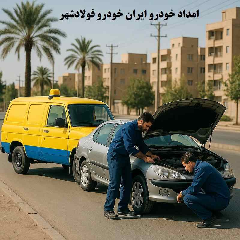 شماره امداد خودرو ایران خودرو فولادشهر